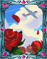 Rosy Skies Medium Badge - World Class Solitaire HD