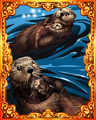 Otterly Cute Hard Badge - Mahjong Safari HD