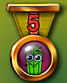Spike's Marathon 5 Badge - Mahjong Safari HD