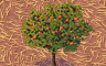 Peach Tree Badge - Solitaire Gardens