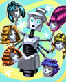 Robot Receptionist Badge - Makeover Madness