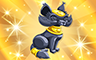 Gold Cat Statue Badge - Poppit! Bingo