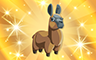 Gold Stuffed Llamas Badge - Poppit! Bingo