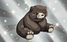 Silver Stuffed Teddy Bear Badge - Poppit! Bingo