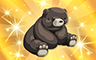 Gold Stuffed Teddy Bear Badge - Poppit! Bingo