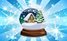 Diamond Snow Globe Badge - Poppit! Bingo