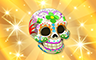 Gold Skulls Badge - Poppit! Bingo