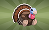 Stuffed Turkey Badge - Poppit! Bingo