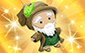 Gold Druid Doll Badge - Poppit! Bingo