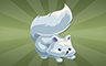 Stuffed Arctic Fox Badge - Poppit! Bingo