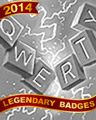 Lightning Fast Speller Badge - SCRABBLE