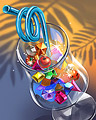 Bejeweled Cocktail Badge - Bejeweled 2 Slots