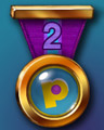 Club Pogo Marathon 2 Badge - Poppit! Bingo