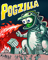 Pogo Pogzilla Badge