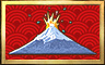 Mt. Fuji Erupts Badge - Mahjong Escape