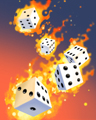 Blazin' Dice Badge - Dice City Roller HD