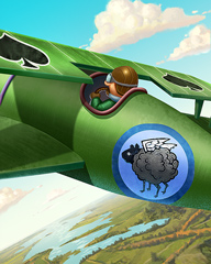 Black Sheep Squadron Badge - Aces Up! HD