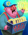 Get Yer Halos Here Badge - Hog Heaven Slots