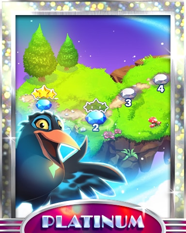 Islands In The Sky Platinum Badge - Bejeweled Stars