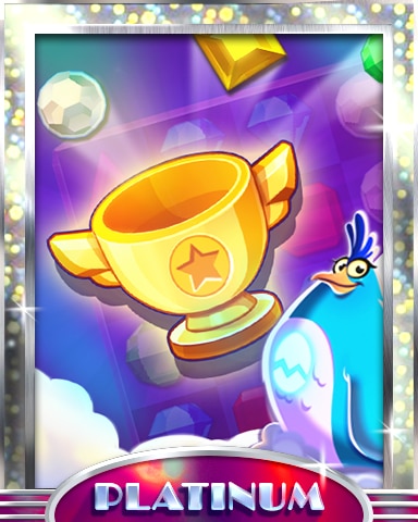 Color Me Puzzled Platinum Badge - Bejeweled Stars