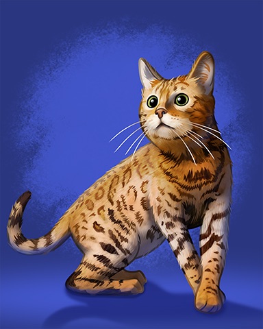 Bengal Cat Badge - Tumble Bees HD