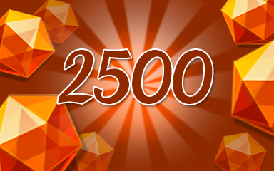 Orange Jewels 2500 Badge - Jewel Academy