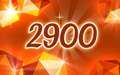 Orange Jewels 2900 Badge - Jewel Academy