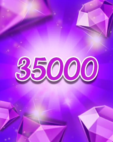 Purple Jewels 35000 Badge - Jewel Academy