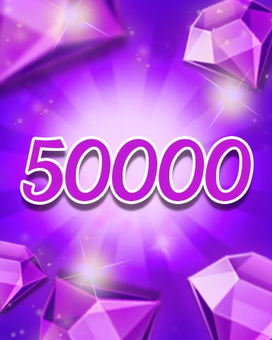 Purple Jewels 50000 Badge - Jewel Academy