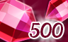 Shiny Red Jewels Badge - Jewel Academy