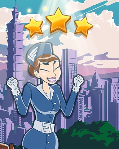 Taipei World Class Badge - Jet Set Solitaire