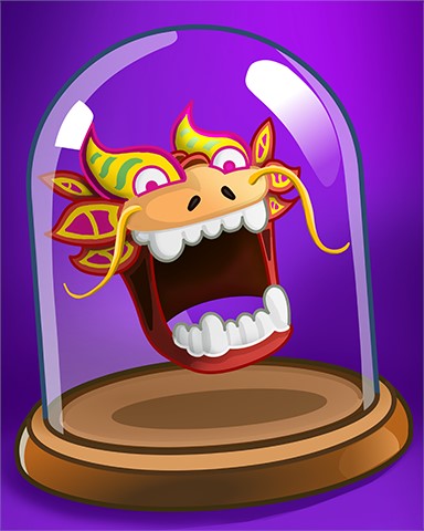 Grinning Dragon Badge - Poppit! Bingo