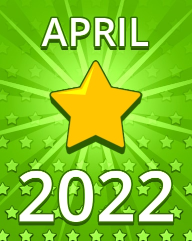 All Stars April 2022 Badge - Pogo Daily Sudoku