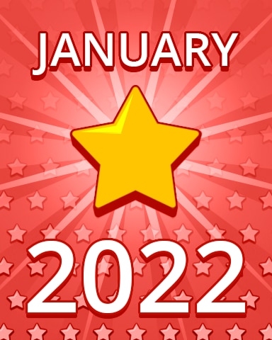 All Stars January 2022 Badge - Pogo Daily Sudoku