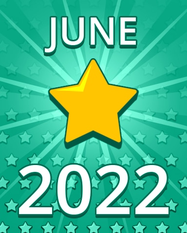 All Stars June 2022 Badge - Pogo Daily Sudoku