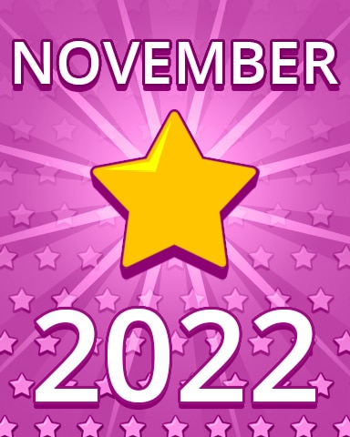 All Stars November 2022 Badge - Pogo Daily Sudoku