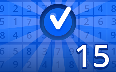 Beginner 15 Badge - Pogo™ Daily Sudoku