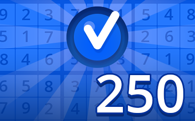 Beginner 250 Badge - Pogo Daily Sudoku