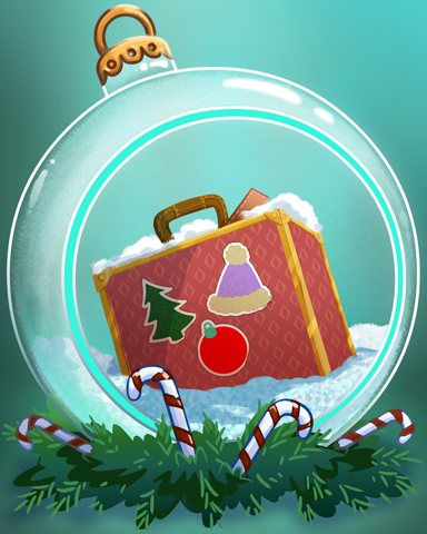 Yuletide Valise Badge - Big City Adventure