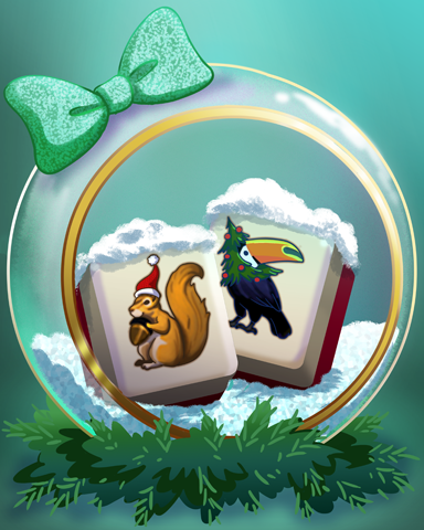 Snow-Filled Safari Badge - Mahjong Safari HD