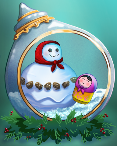 Stackable Snowlady Badge - Trizzle