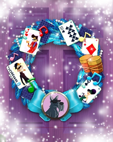 Clyde's Groovy Wreath Badge - Canasta HD