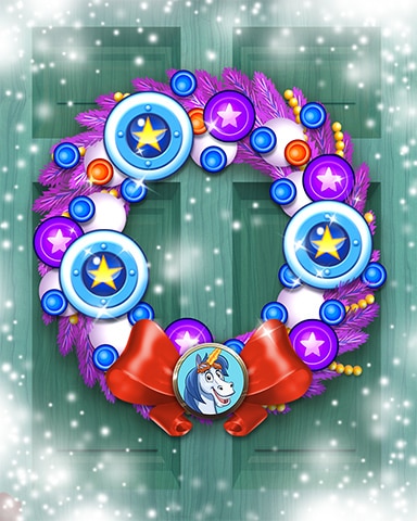 Bjorn's Bountiful Wreath Badge - Peggle Blast HD