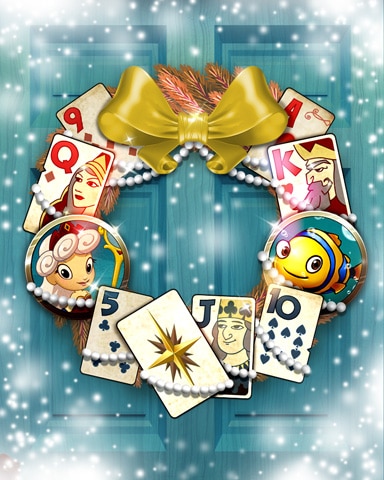 Pearl's Perfect Wreath Badge - Solitaire Blitz