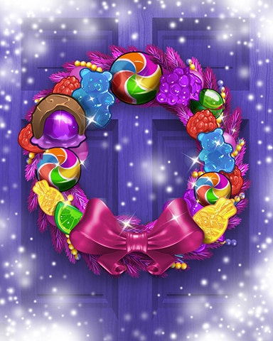 Swirled 'n Sweet Wreath Badge - Sweet Tooth Town