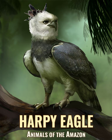 Harpy Eagle Badge - Mahjong Garden HD