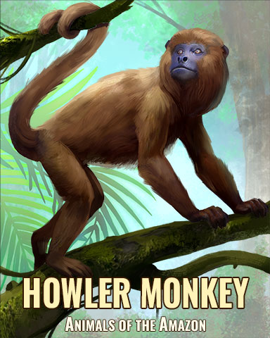 Howler Monkey Badge - Crossword Cove HD