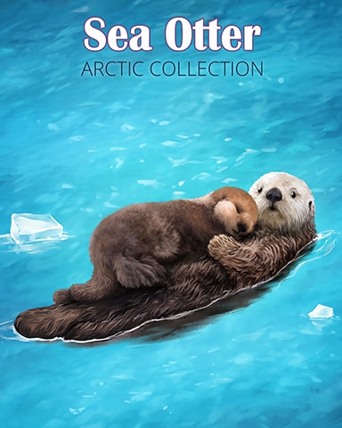 Sea Otter Arctic Animals Badge - Aces Up! HD