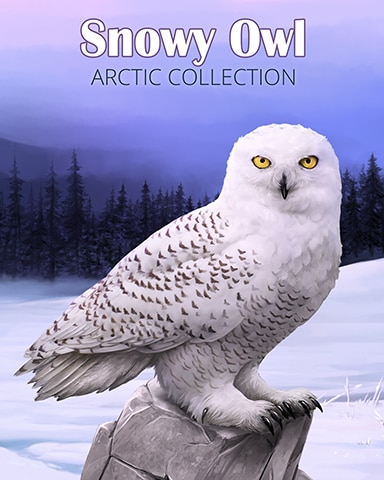 Snowy Owl Arctic Animals Badge - Pogo™ Slots