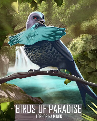 Lesser Superb Bird-of-Paradise Birds Of Paradise Badge - Mahjong Safari HD